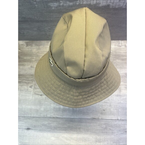 IZOD LACOSTE Womens Beige Sun Hat Beach Bucket Tie Sun Cap Vintage - Picture 7 of 12